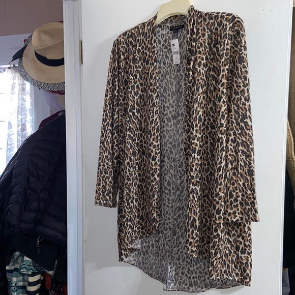 BNWT Lane Bryant Leopard Cardigan 18/20 - Picture 2 of 9